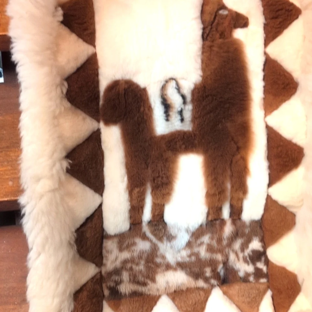 Authentic Llama Fur Wall Hanging